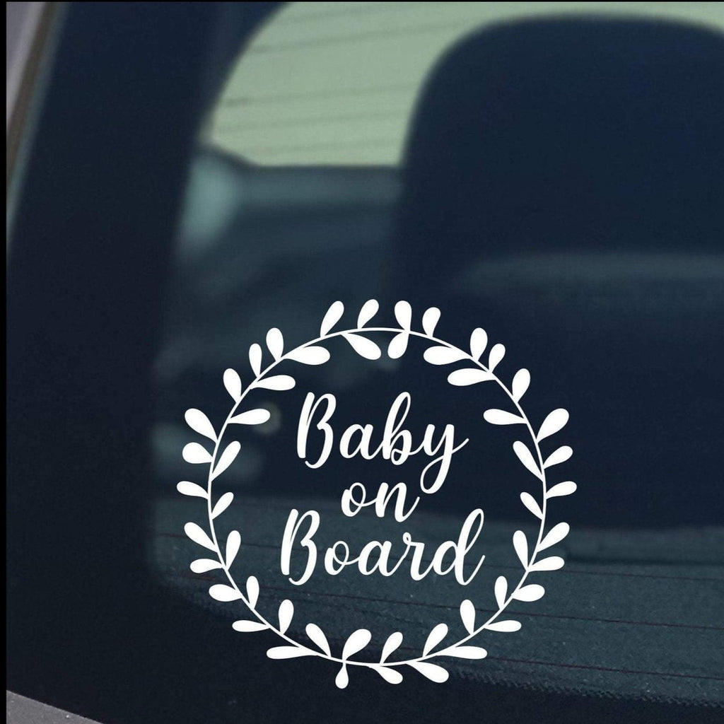 Baby on board decal